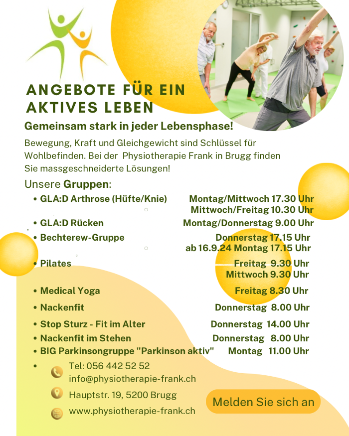 Physiotherapie Frank GmbH, Hauptstrasse in Brugg