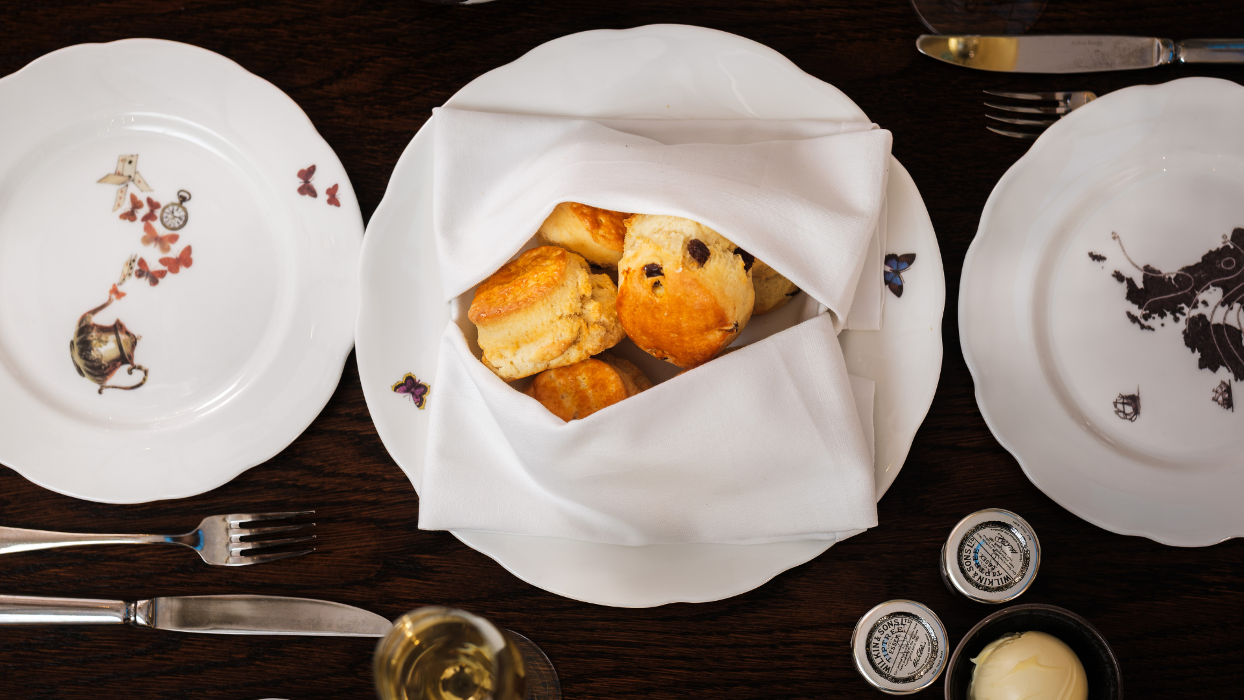 Afternoon tea homemade scones