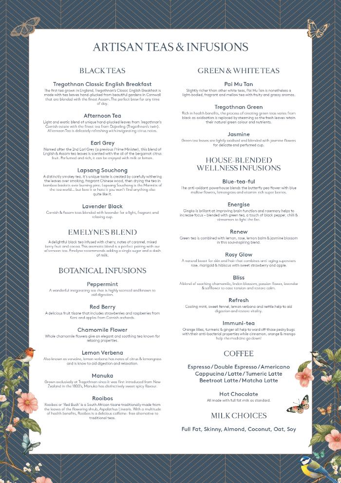 Artisan teas and infusions