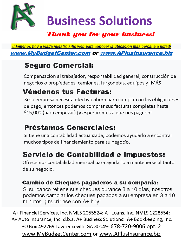 A+ Financial Services, Inc. #07 - Decatur, GA