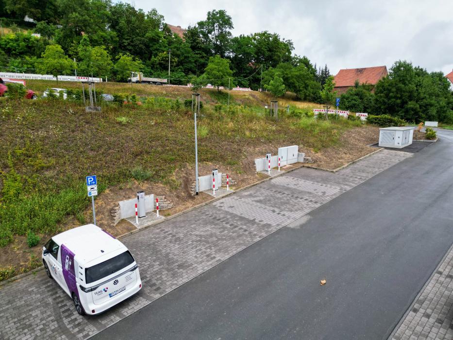TEAG Mobil-Ladestation, Dorfstraße in Seitenroda