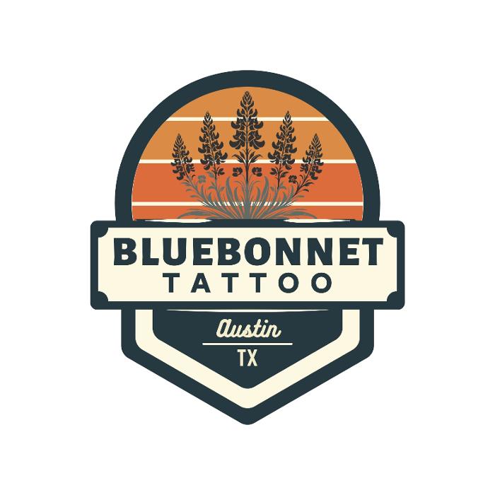 Bluebonnet Tattoo Logo