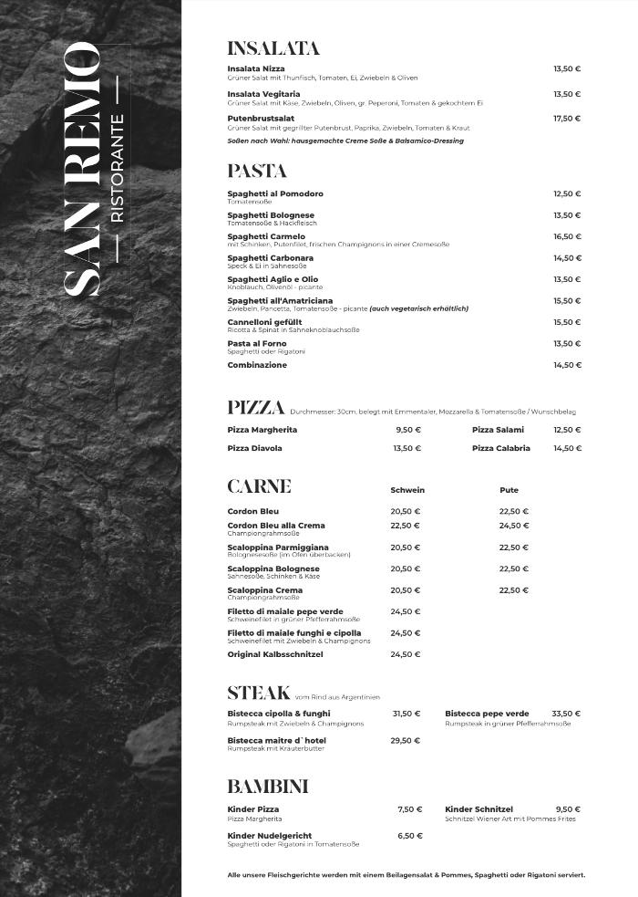 Restaurant San Remo, Saarbrücker Straße in Kleinblittersdorf