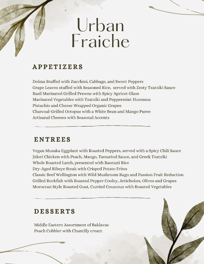 Urban Fraiche Restaurant - Phoenix, AZ