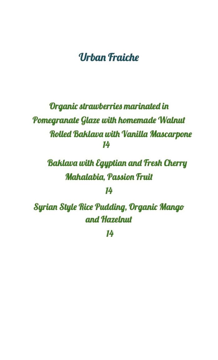 Urban Fraiche Restaurant - Phoenix, AZ