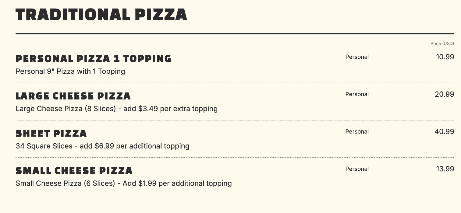 Bullseye Pizza - Getzville, NY