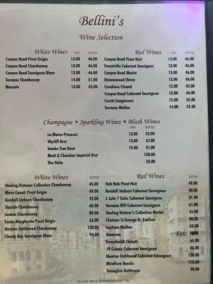 Bellini's Italian Cafe and Bar - Dallas, TX