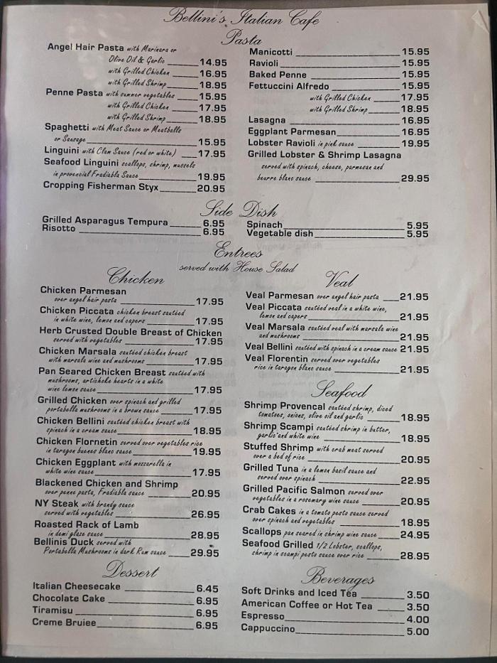 Bellini's Italian Cafe and Bar - Dallas, TX