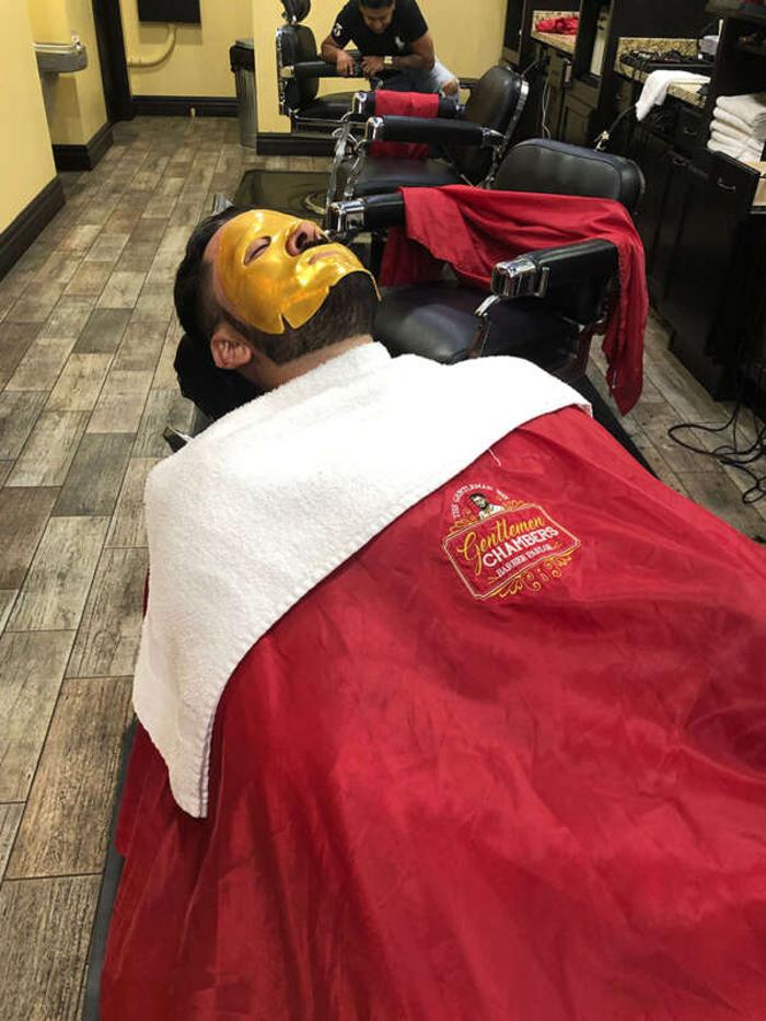 Gentlemen Chambers Barber Parlor Logo