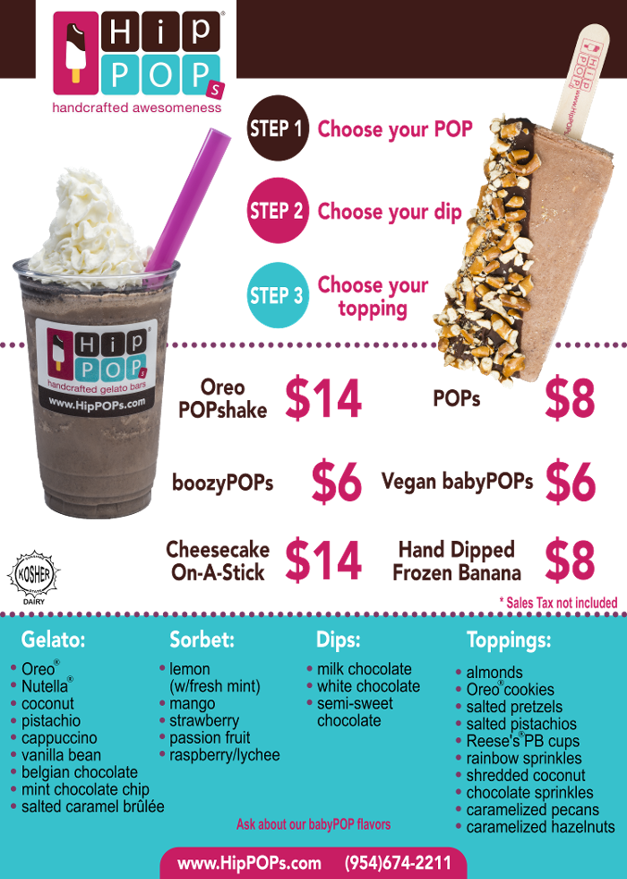 HipPOPs handcrafted gelato bars - Dania, FL