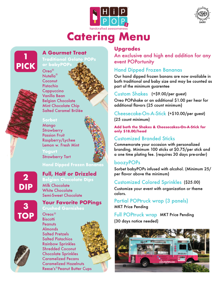 HipPOPs handcrafted gelato bars - Dania, FL