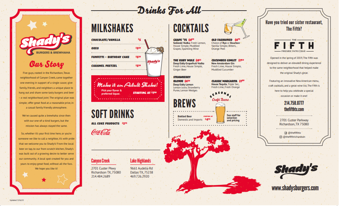 Shady's Burgers & Brewhaha Image