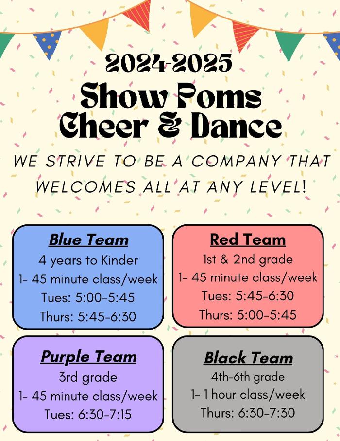 Show Poms Dance & Cheer Teams - Midland, TX