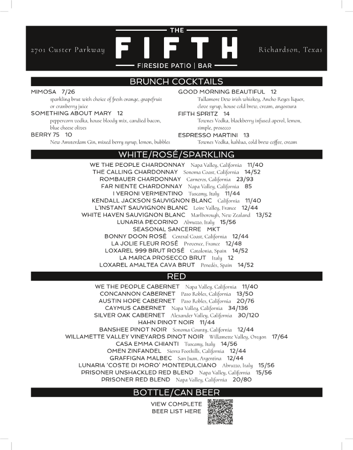 The Fifth: Fireside Patio and Bar - Richardson, TX