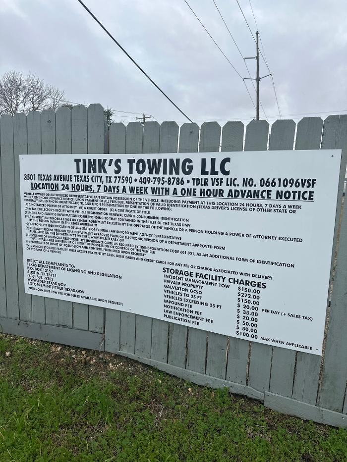 Tinks Towing - Texas City, TX