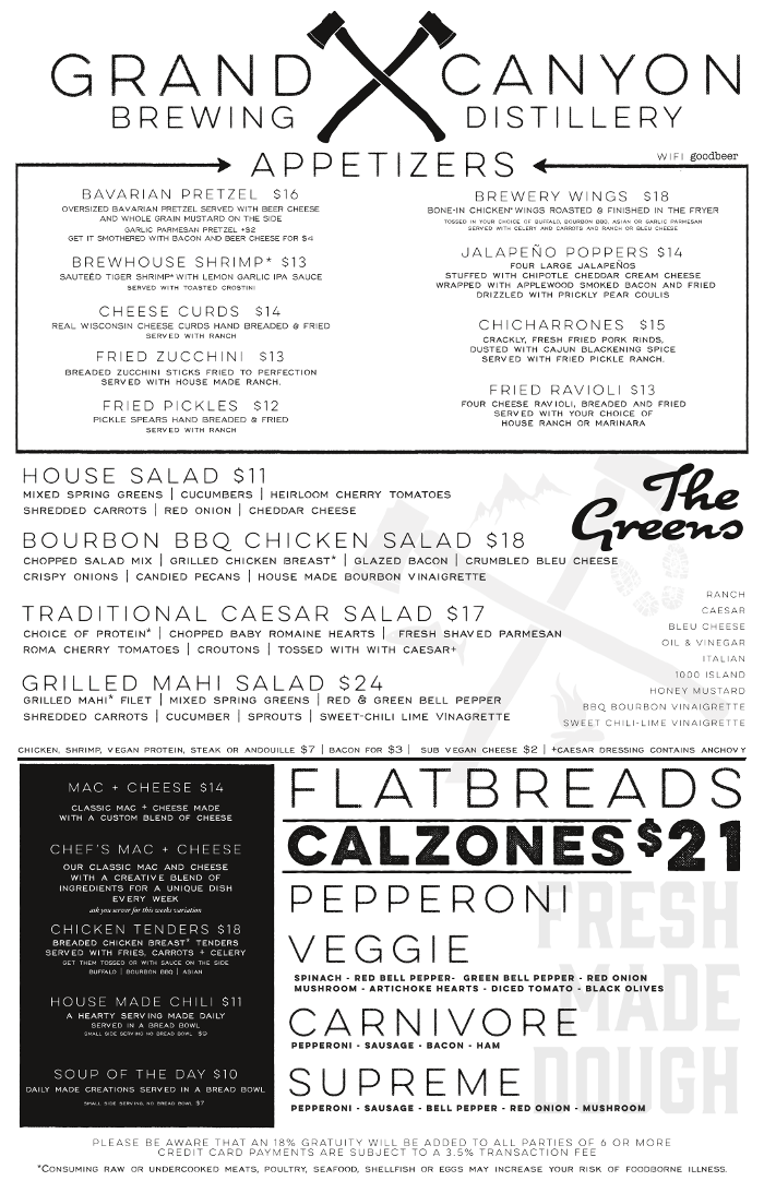 Grand Canyon Brewing + Distillery - Flagstaff, AZ