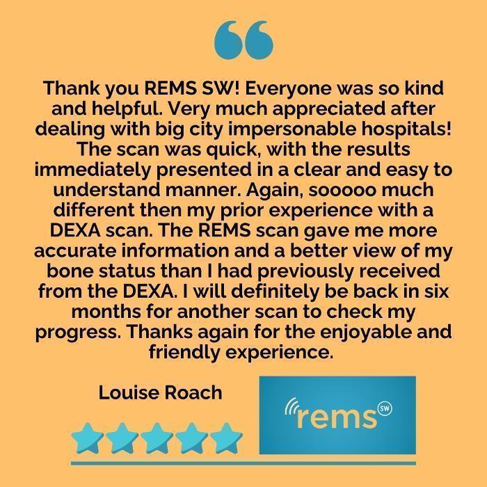 A testimonial from a satisfied client, Louise Roach.