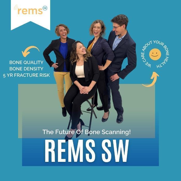 A vibrant and dynamic group photo of the REMS SW team.