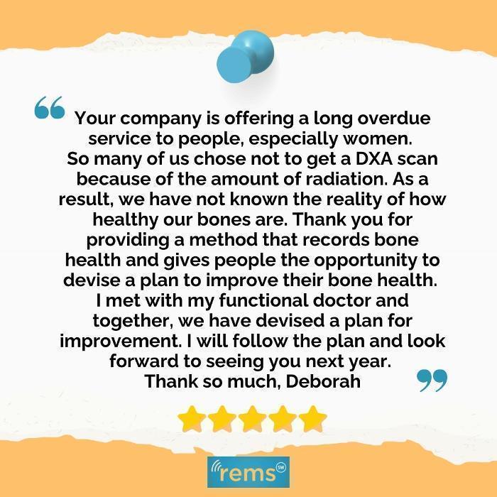 A heartfelt testimonial from a client named Deborah.