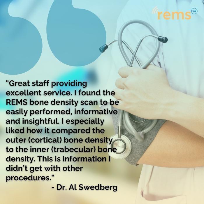 A powerful testimonial from Dr. Al Swedberg, a medical professional who has experienced the REMS scan.