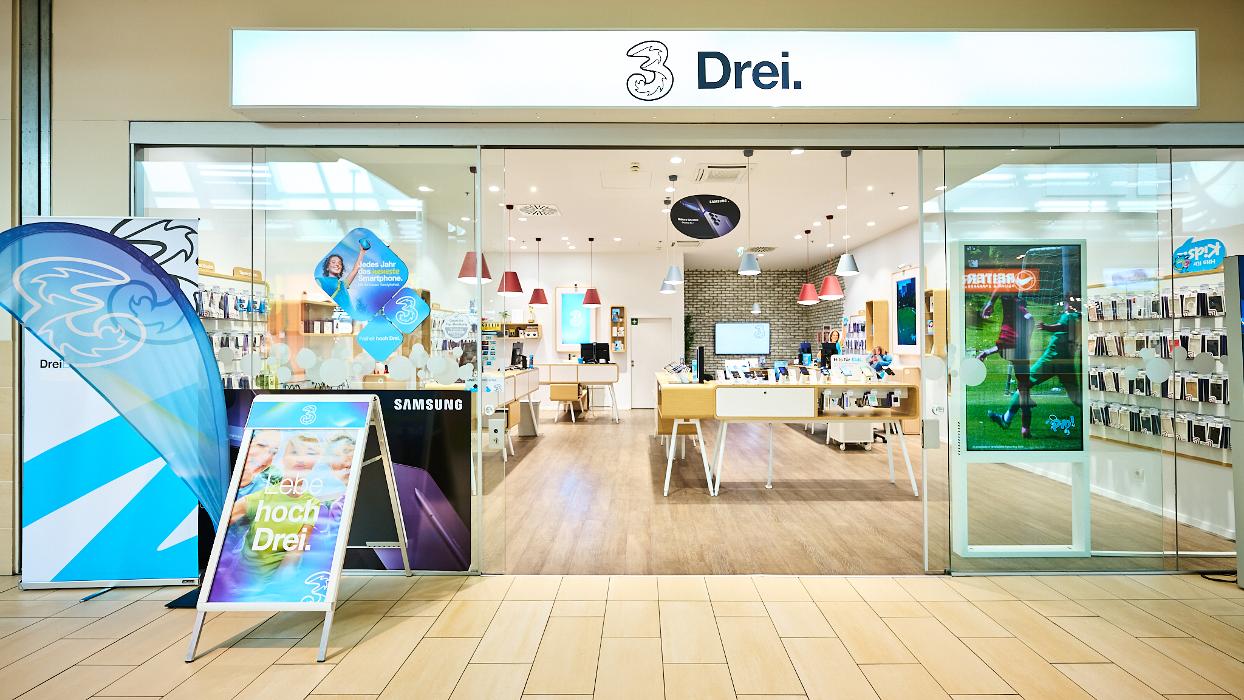 Drei Shop SCW, Salzburger Straße in Wels
