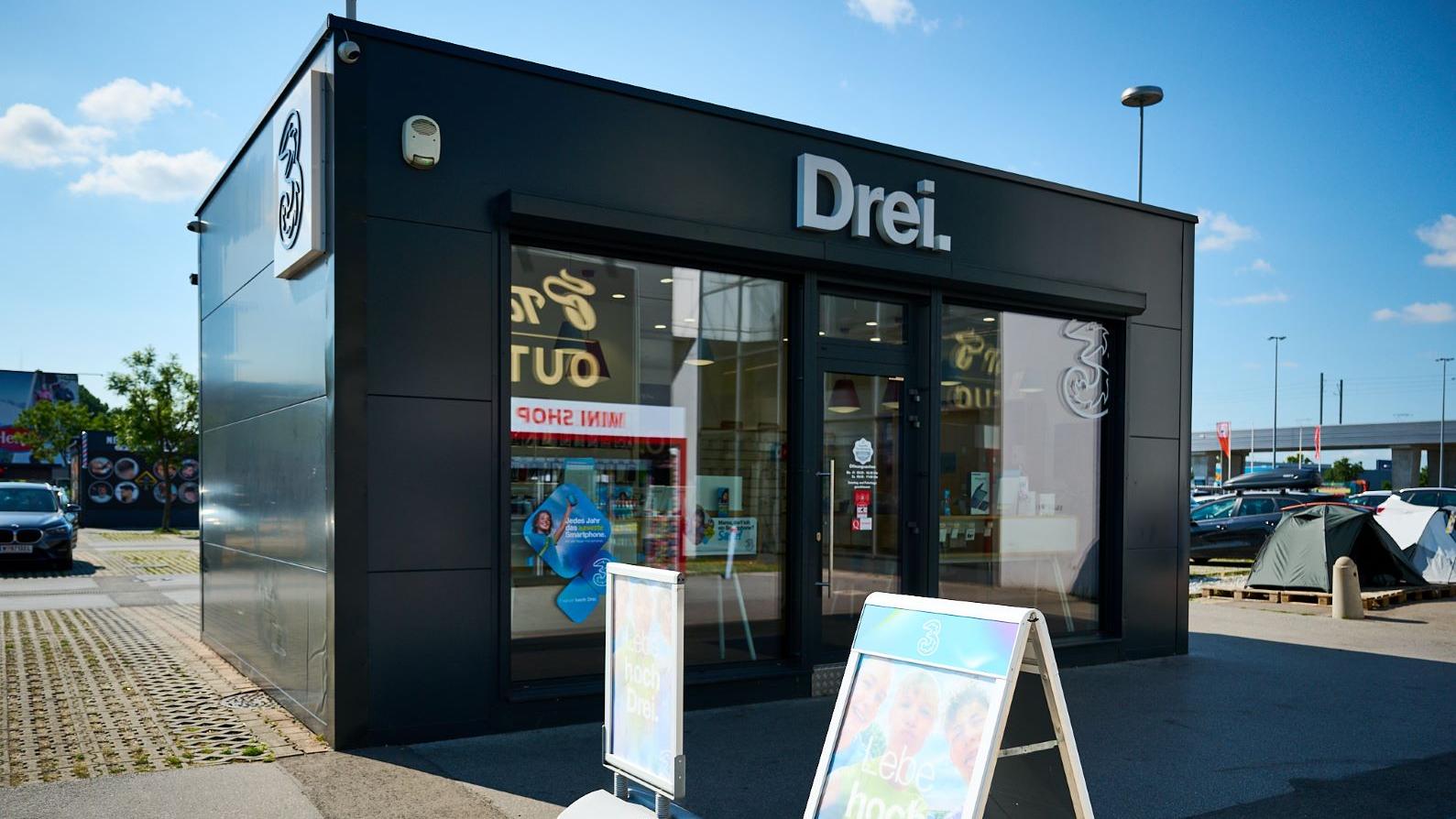 Drei Shop Gewerbepark Stadlau, Gewerbeparkstraße in Wien