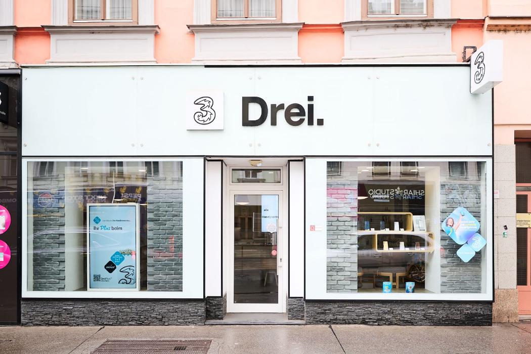 Drei Shop Brigittenau, Wallensteinstraße in Wien