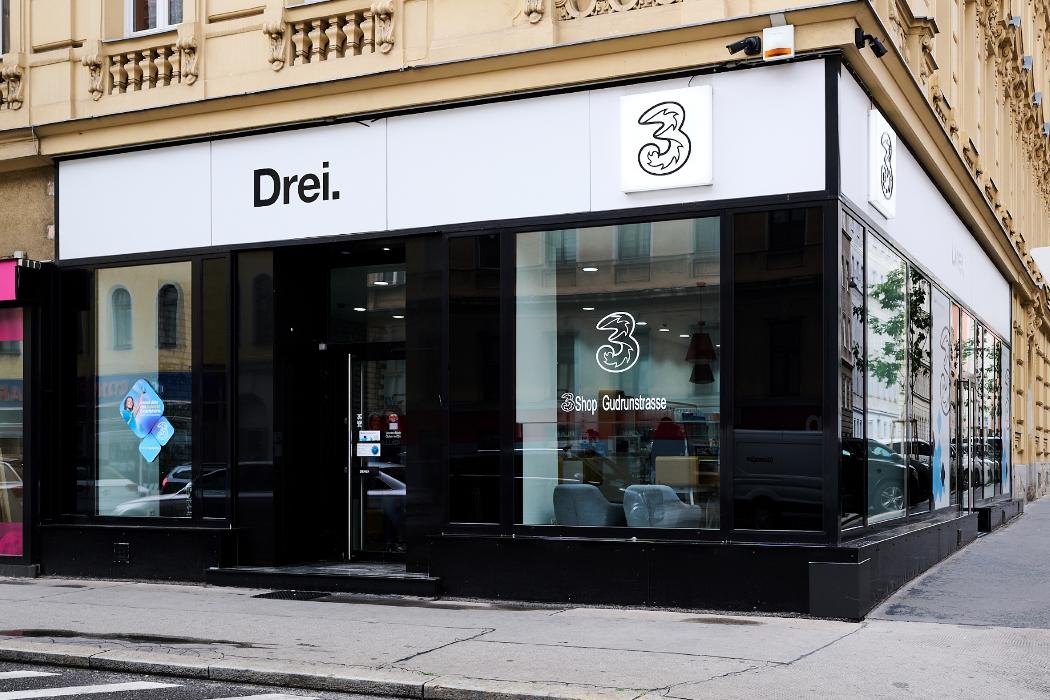 Drei Shop Gudrunstraße, Herzgasse in Wien