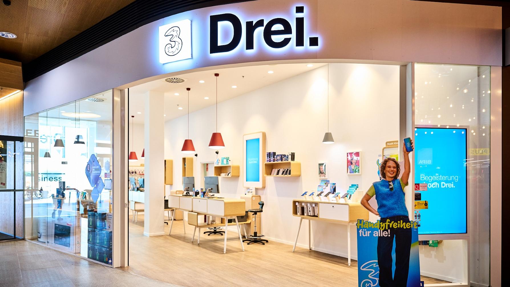 Drei Shop Merkur City, Stadionstraße in Wiener Neustadt