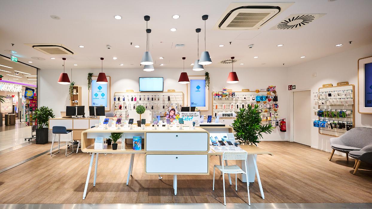 Drei Shop Wien Riverside, Breitenfurter Straße in Wien