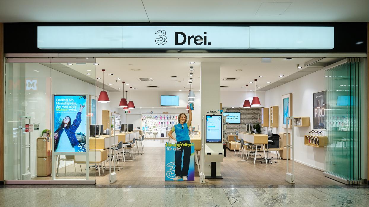 Drei Shop Millennium City, Handelskai in Wien
