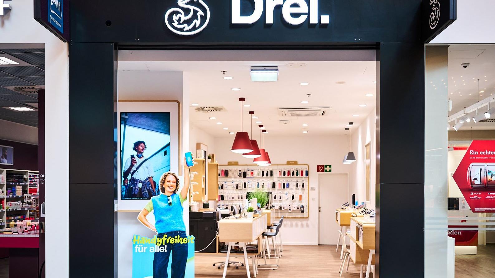 Drei Shop HEY! Steyr, Anton-Plochberger-Straße in Steyr