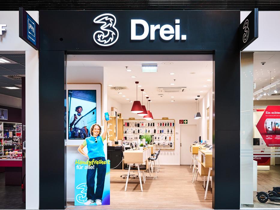 Drei Shop HEY! Steyr, Anton-Plochberger-Straße in Steyr