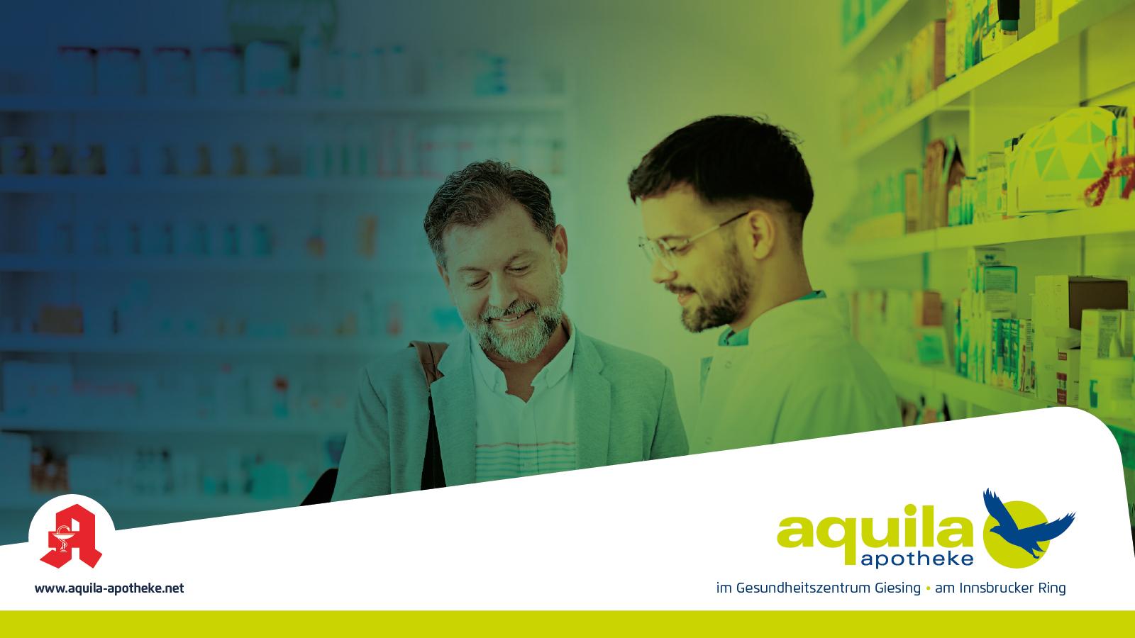 Aquila Apotheke im Gesundheitszentrum Giesing, Giesinger Bahnhofplatz in München