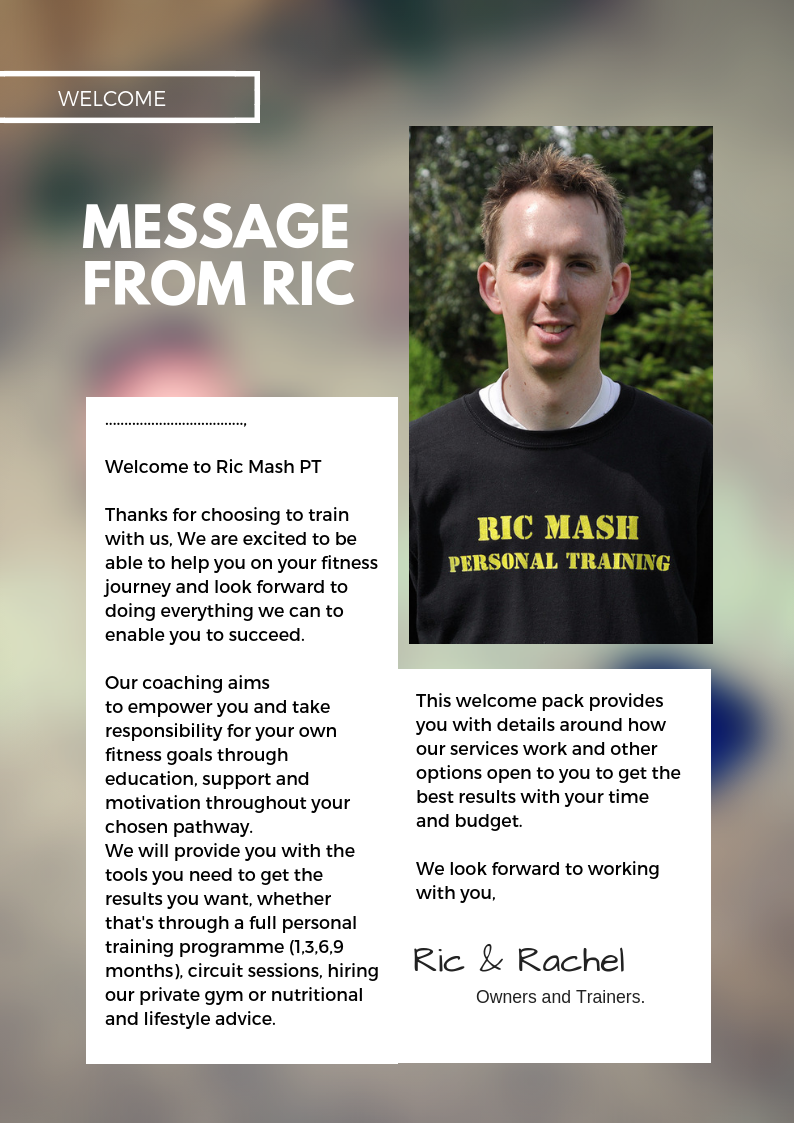 Ric Mash Fitness & Personal Training North Walsham 07887 406902