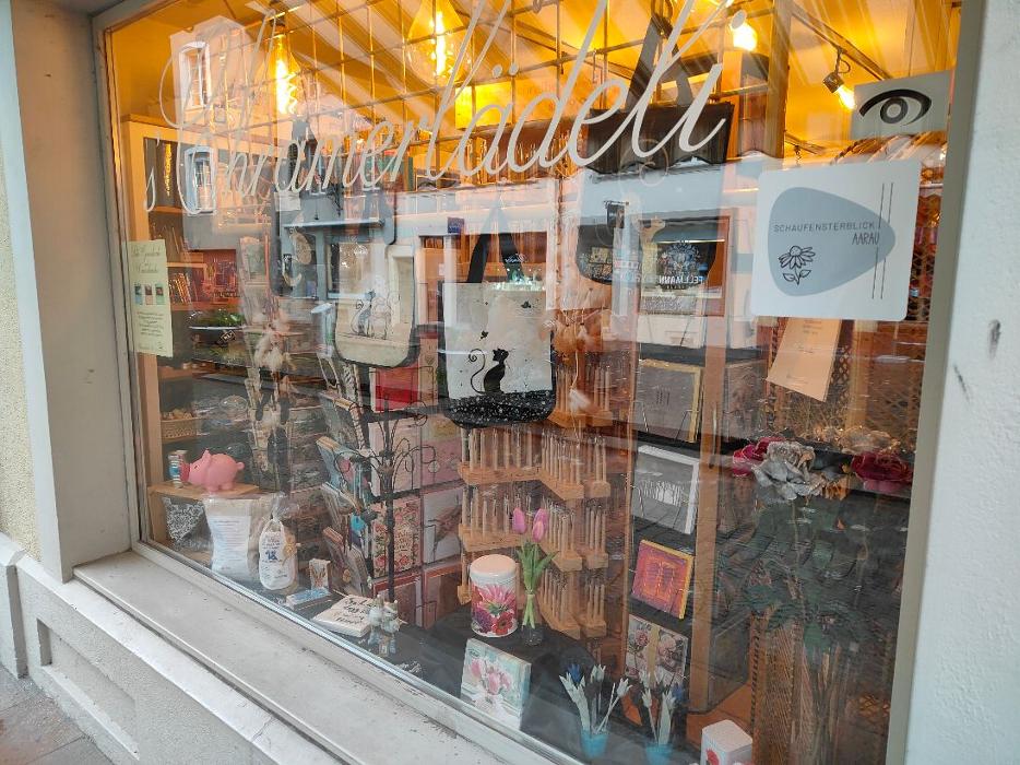 Chrämerlädeli, dein Geschenkeladen, s'Lädeli zum Verwiile in Aarau, Pelzgasse in Aarau