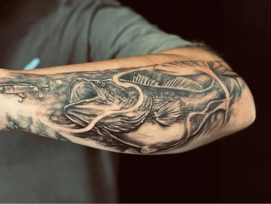 Bass Arm Tattoo