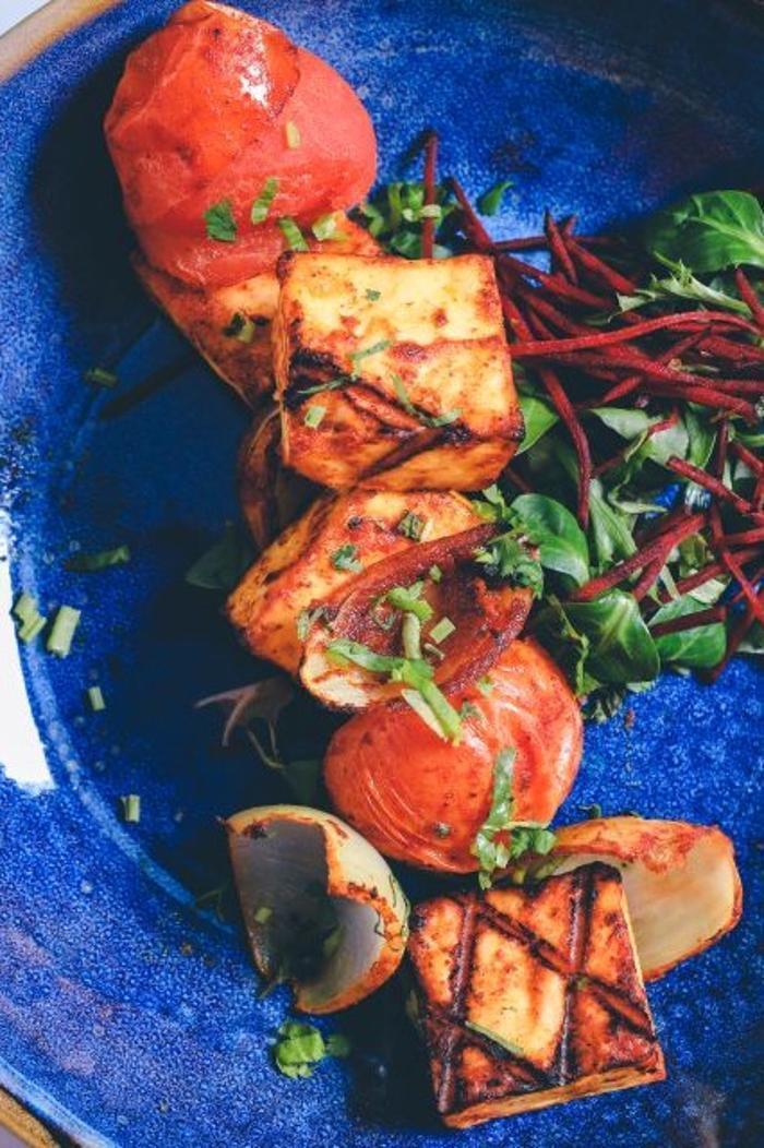 Delicious Ponir Shaslick at Prana Indian Restaurant, Cambridge, marinated In authentic Indian spices, grilled to perfection, served fresh in our award winning fine dining restaurant on Mill Road.