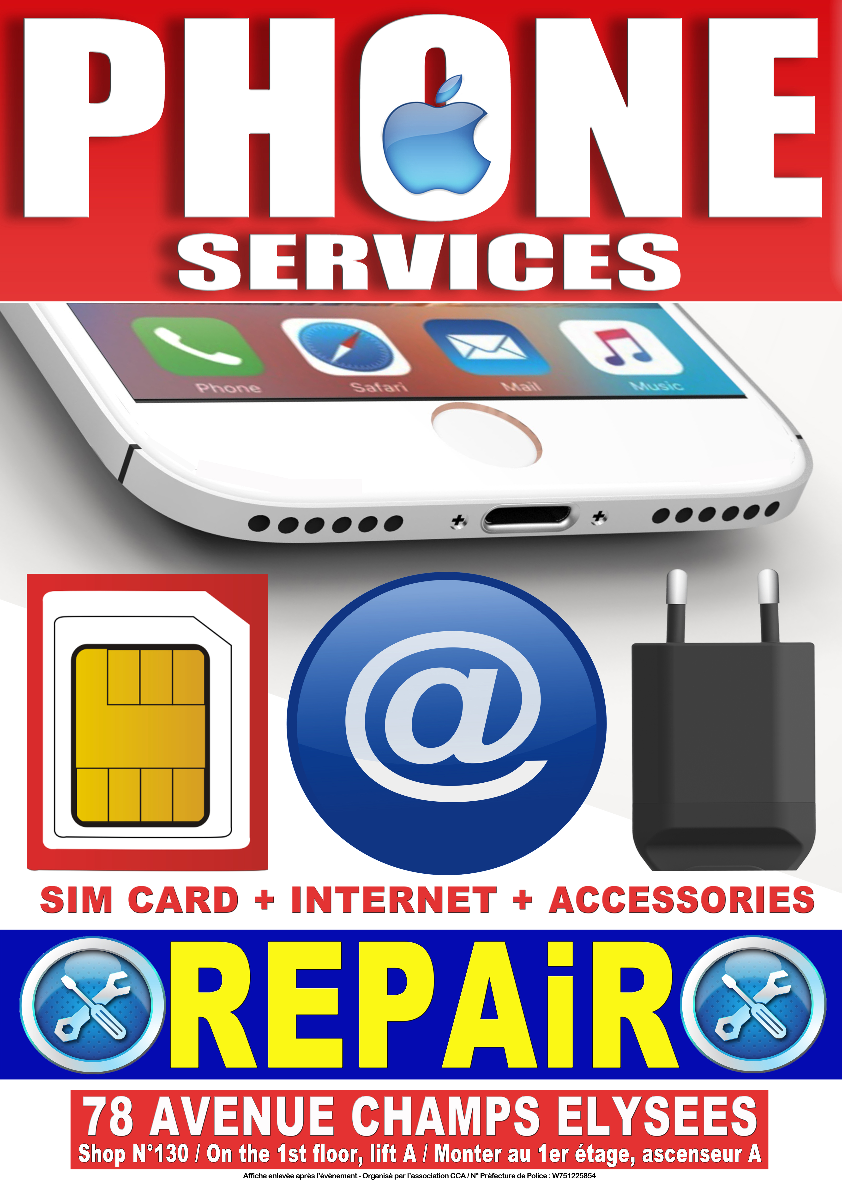 CCA PHONE SERVICES téléphonie mobile, radiomessagerie, radiocommunication (services, commercialisation)