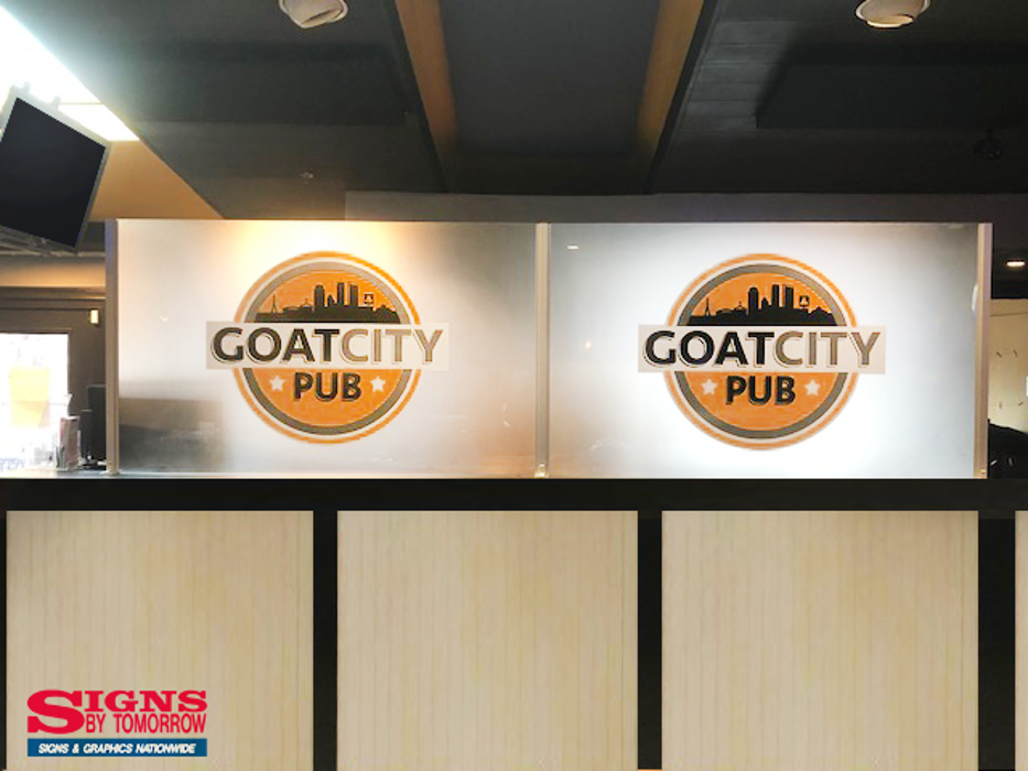Goat City Frosted Partitions