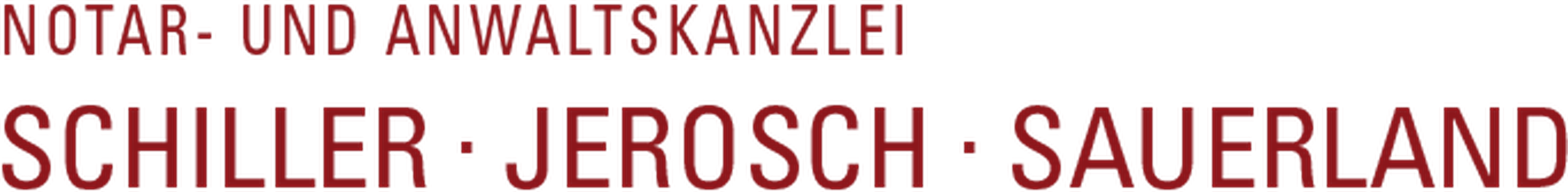 Logo Notar- und Anwaltskanzlei Schiller · Jerosch · Sauerland Logo Notar- und Anwaltskanzlei Schiller · Jerosch · Sauerland