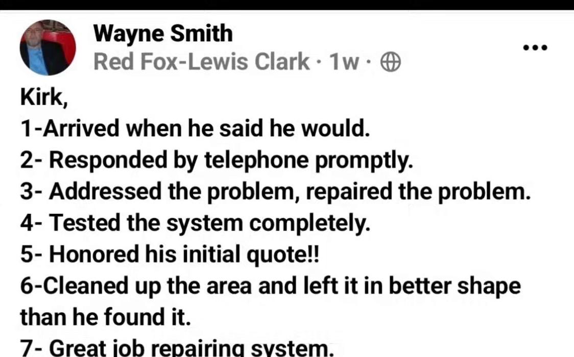 Simmons Sprinkler Service - Lolo, MT