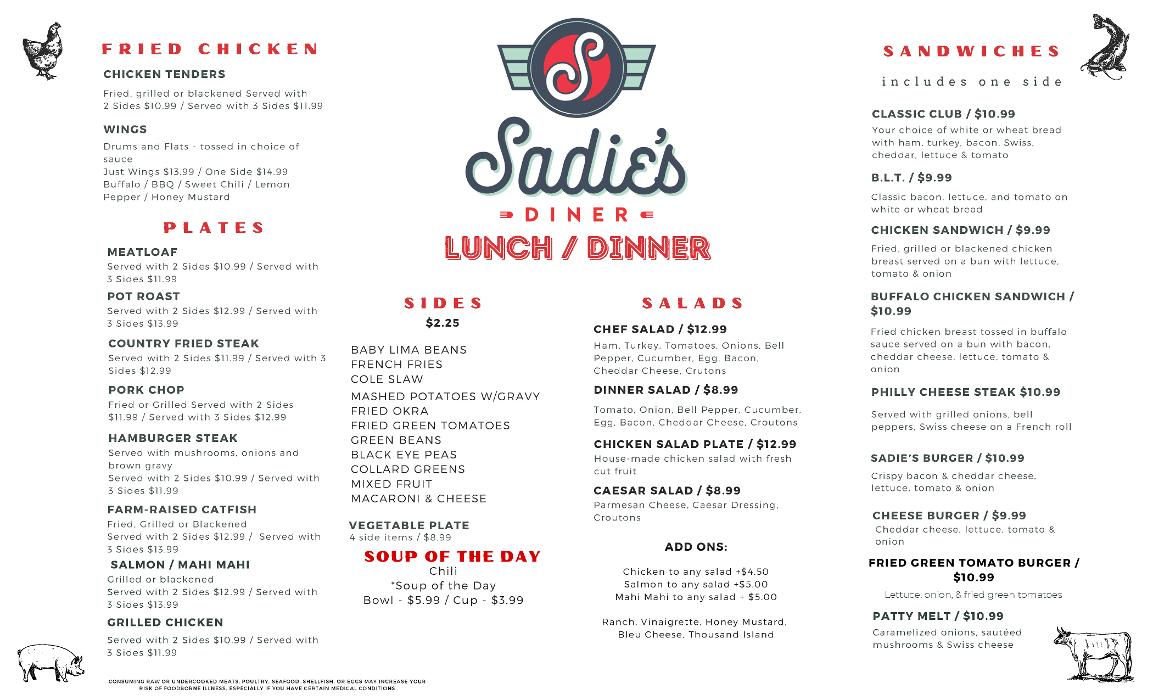 Sadie's Diner Logo
