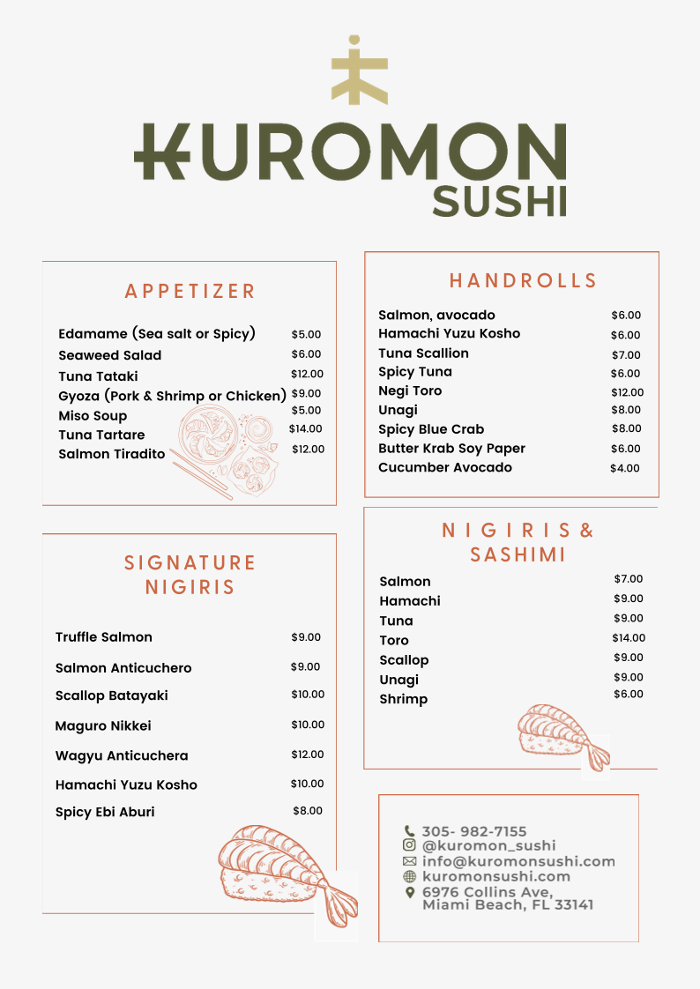 Kuromon Sushi - Miami Beach, FL