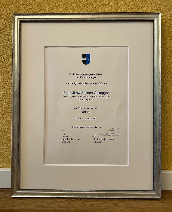 Notariat-Seetal GmbH, Hauptstrasse in Meisterschwanden