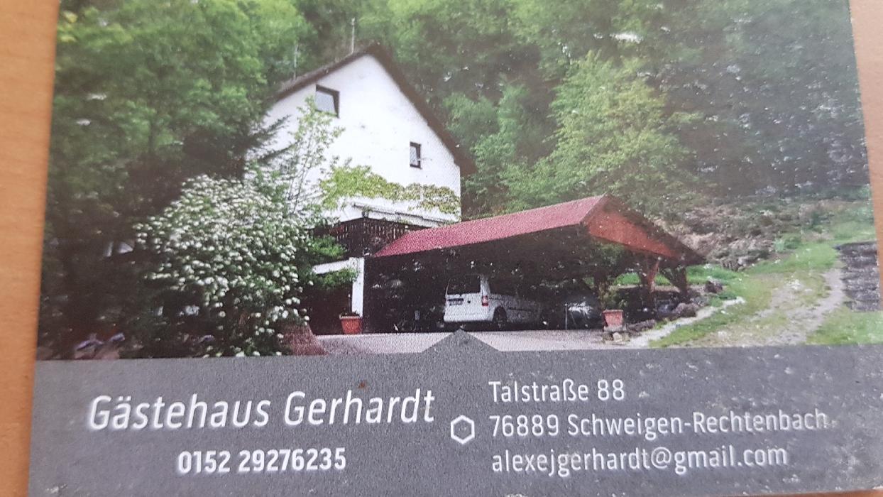 Gästehaus Gerhardt, Talstraße in Schweigen-Rechtenbach