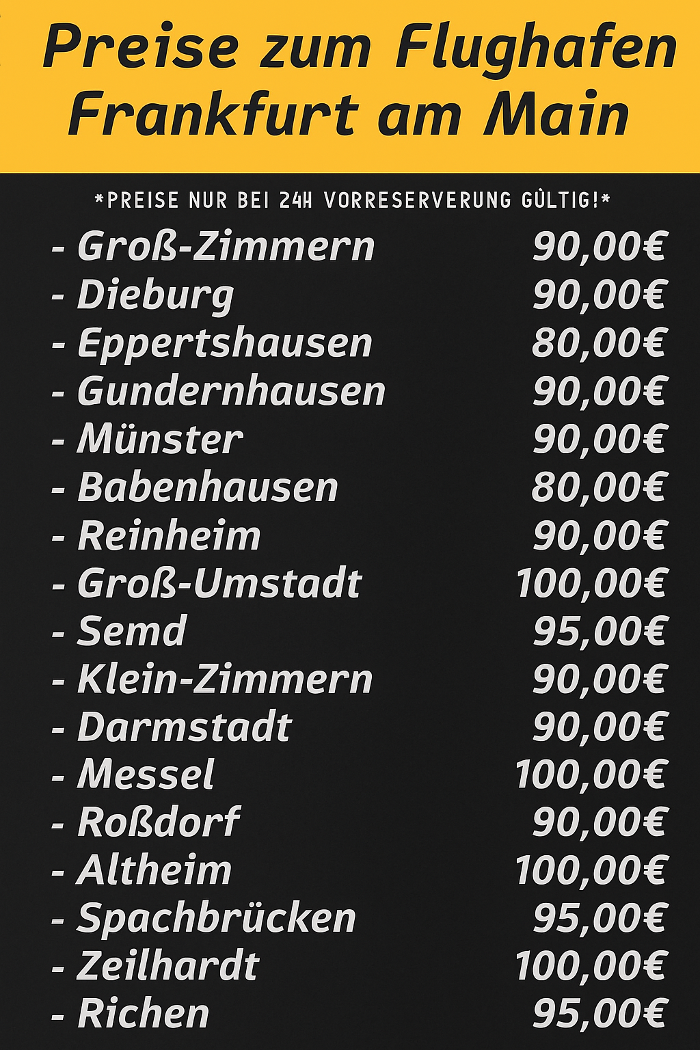 Fahrservice-Münster, Frankfurter Straße in Münster