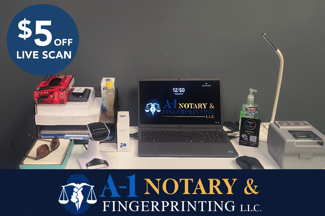A-1 Notary & Fingerprinting L.L.C. - Ontario, CA