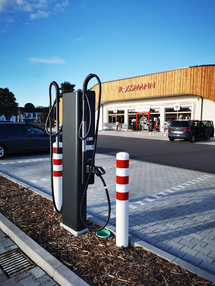 TEAG Mobil-Ladestation, Untere Beete in Bad Salzungen