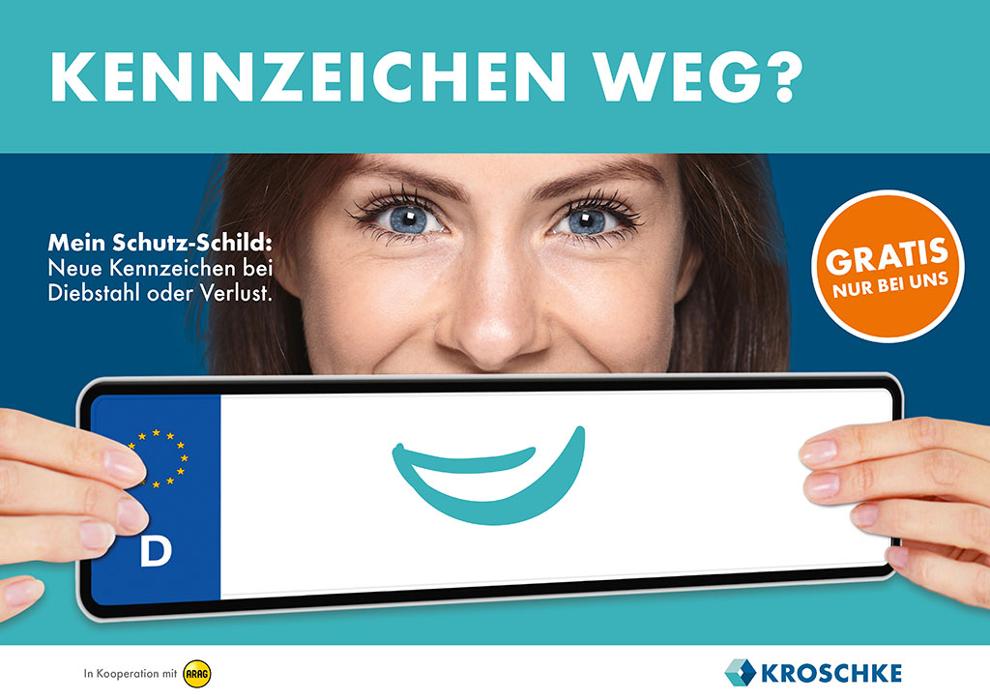 Kroschke Kfz Kennzeichen, Kantstraße in Oberhausen